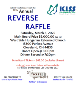 Reverse Raffle 2025, Lia House • KISS Foundation, Cleveland, OH